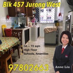 Blk 457 Jurong West Street 41 (Jurong West), HDB 3 Rooms #198277792